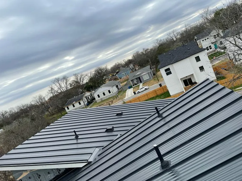 Standing seam metal roof panels with vents for Skylight Repair in Madras